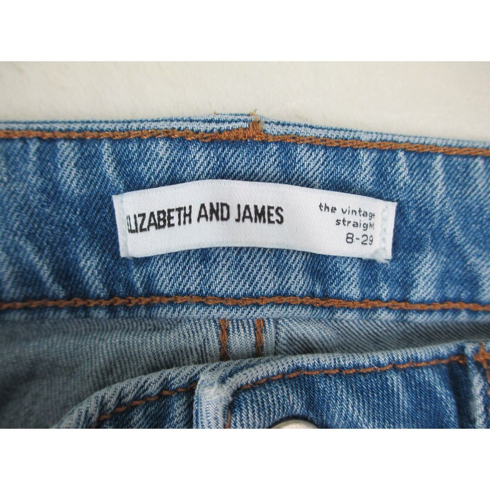 Elizabeth & James Pants Womens 8 Blue Jeans Denim‎ Vintage Straight Y2K 29x27* - Picture 5 of 11